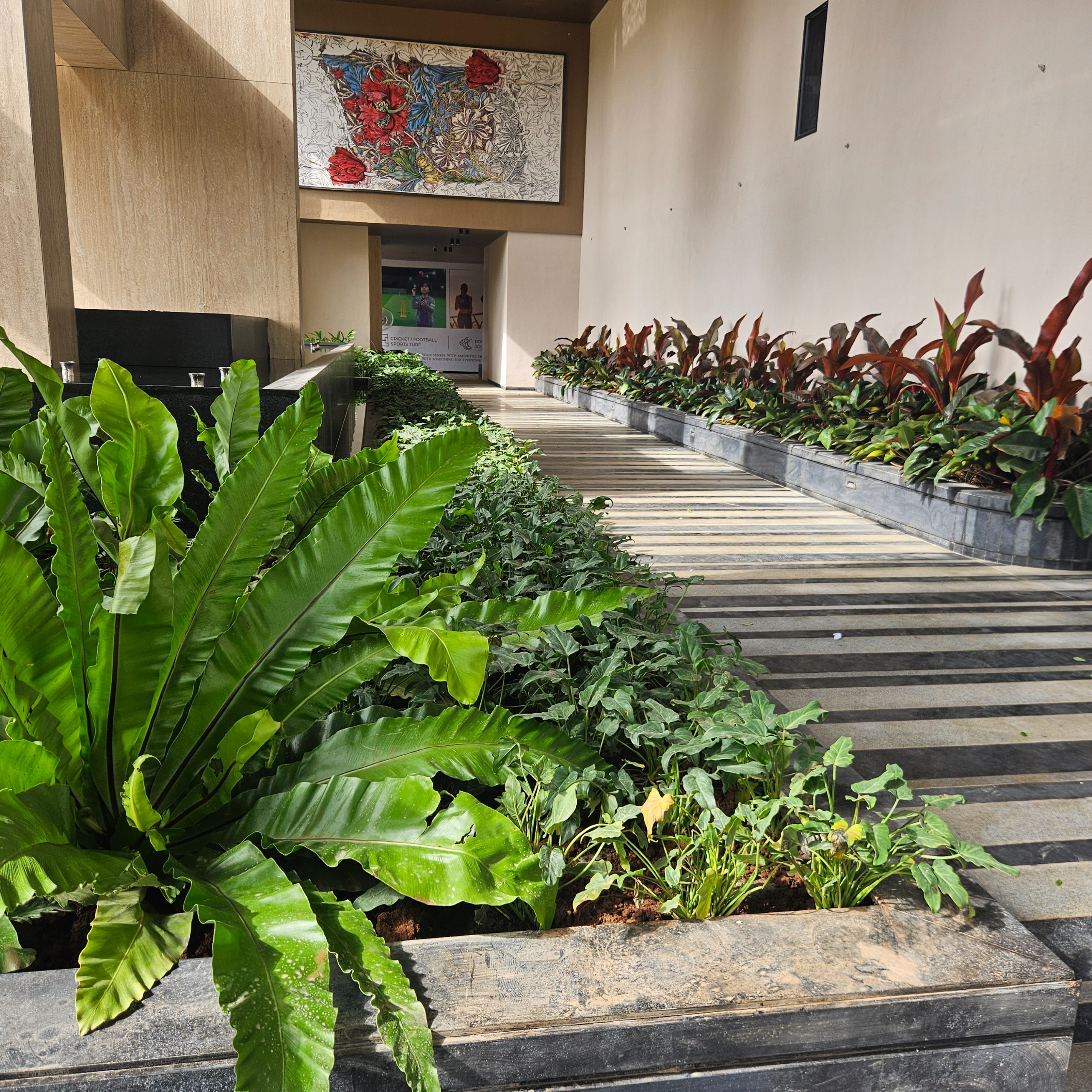 Premium landscape and garden development at Roswalt zaiden residential project